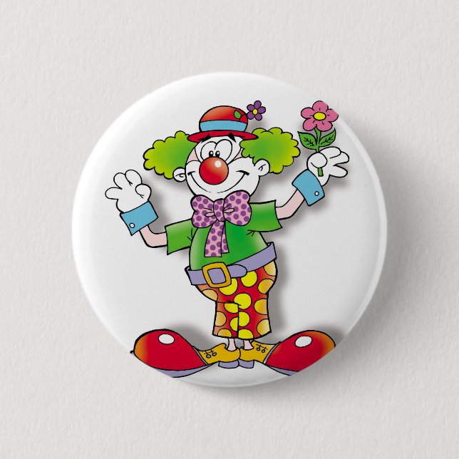 Chapa Redonda De 5 Cm Payaso (Anverso)
