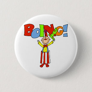 Chapa Redonda De 5 Cm Payaso Boing
