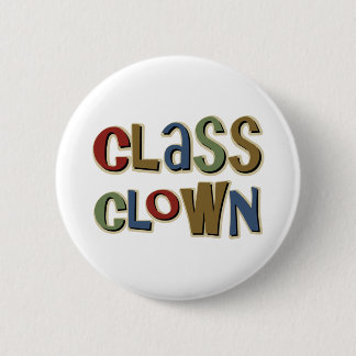 Chapa Redonda De 5 Cm Payaso de clase