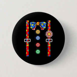 Chapa Redonda De 5 Cm Payaso disstume Halloween