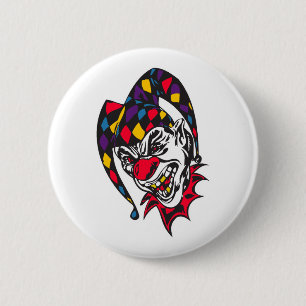 Chapa Redonda De 5 Cm payaso malvado bromista