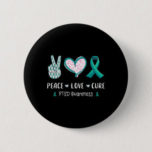 Chapa Redonda De 5 Cm Paz Amor Cura Ptsd Trastorno De Estrés Conciencia