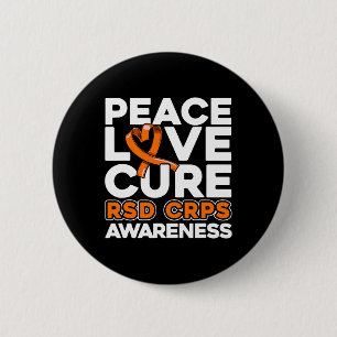 Chapa Redonda De 5 Cm Paz Amor Cura Rsd Crps Conciencia