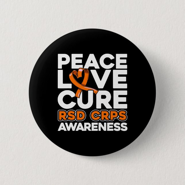 Chapa Redonda De 5 Cm Paz Amor Cura Rsd Crps Conciencia (Anverso)