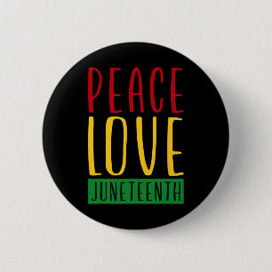 Chapa Redonda De 5 Cm Paz Amor Y 19 De Junio Día De La Libertad Bl