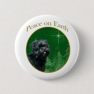 Chapa Redonda De 5 Cm Paz de Affenpinscher