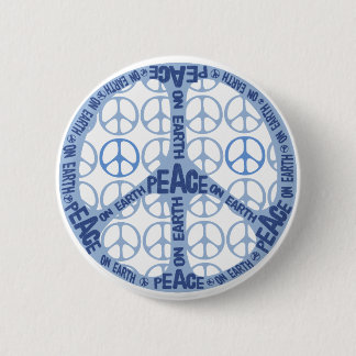 Chapa Redonda De 5 Cm Paz en signo de la paz de la tierra