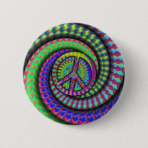 Chapa Redonda De 5 Cm paz-espiral