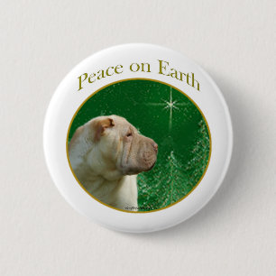 Chapa Redonda De 5 Cm Paz Shar-Pei china