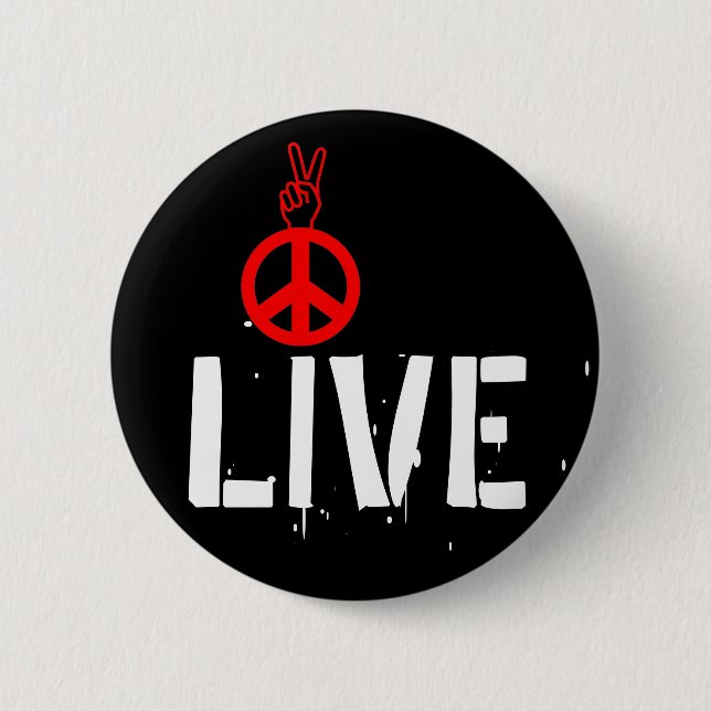 Chapa Redonda De 5 Cm Paz viva - Strawberry Fields NYC (Anverso)