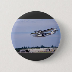 Chapa Redonda De 5 Cm PBY, 5A Catalina, flyi del reconocimiento de la