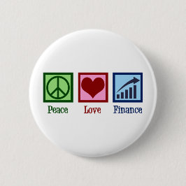 Chapa Redonda De 5 Cm Peace Love Finance