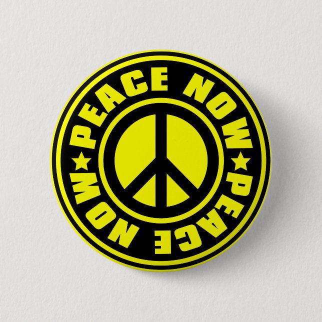 CHAPA REDONDA DE 5 CM PEACE_NOW (Anverso)