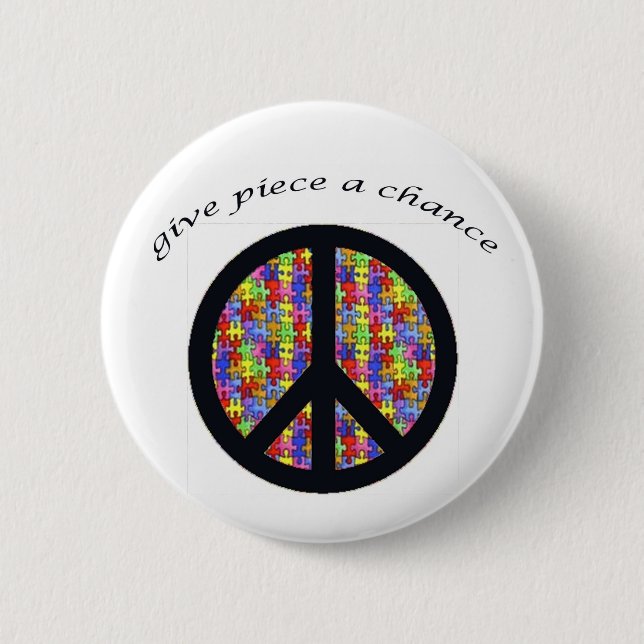 Chapa Redonda De 5 Cm peace_piece (Anverso)