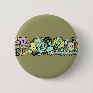 Chapa Redonda De 5 Cm peacelovecompasión