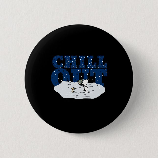 Chapa Redonda De 5 Cm Peanuts Chill Out  (Anverso)