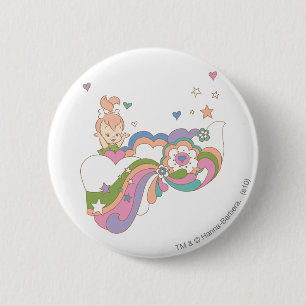 Chapa Redonda De 5 Cm PEBBLES™ Nube arcoiris