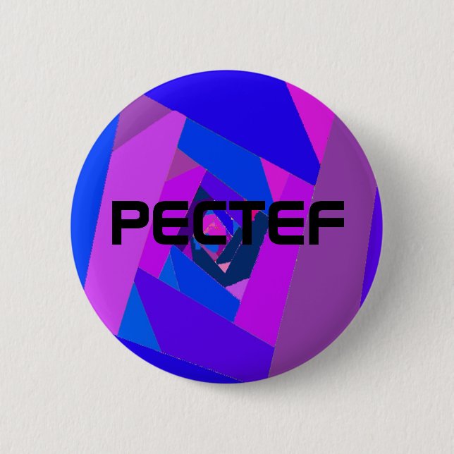 Chapa Redonda De 5 Cm pectef logo3, PECTEF (Anverso)