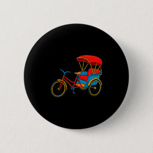Chapa Redonda De 5 Cm Pedicab Ciclo Rickshaw Bicicleta Taxi Premium Tri-