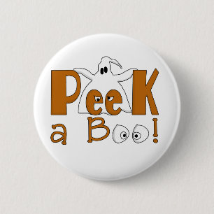 Chapa Redonda De 5 Cm Peek A Boo Camisetas y regalos de Halloween