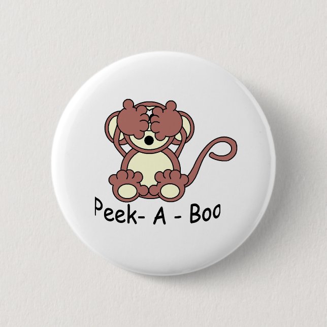 Chapa Redonda De 5 Cm Peekaboo (Anverso)