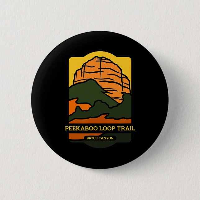Chapa Redonda De 5 Cm Peekaboo Loop Trail - Bryce Canyon Horseback Ridin (Anverso)