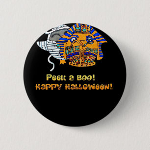 Chapa Redonda De 5 Cm Peekaboo Pengie Halloween Classic