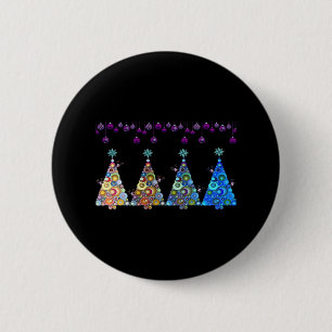 Chapa Redonda De 5 Cm Peekaboo Reindeer Classic