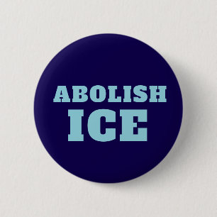 Chapa Redonda De 5 Cm Pegar Calcomanía de Protesta Abolir ICE 