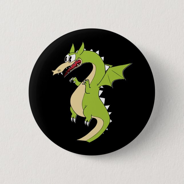 Chapa Redonda De 5 Cm Pegatina de Cuphead Dragon (Matchstick) (Anverso)
