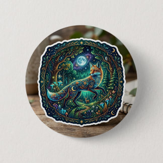 Chapa Redonda De 5 Cm Pegatina de Fantasía Mágica