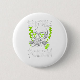 Chapa Redonda De 5 Cm Pegatina de Toxic Skull Drifter