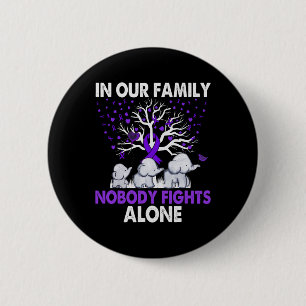 Chapa Redonda De 5 Cm Peleas solas familia elefantes Alzheimerheimer Awa