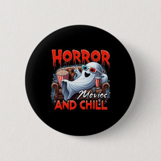 Chapa Redonda De 5 Cm Películas De Horror Y Amantes De Película Fantasma