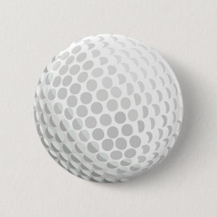 Chapa Redonda De 5 Cm ¡Pelota de golf blanca para el golfista -