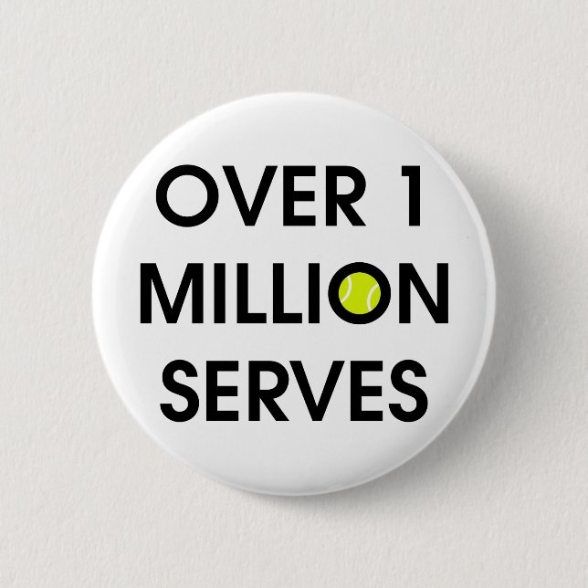 Chapa Redonda De 5 Cm Pelota de tenis (Anverso)