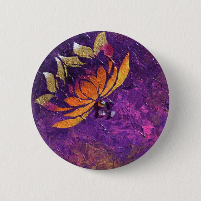 Chapa Redonda De 5 Cm Pelusa de Lotus (Anverso)