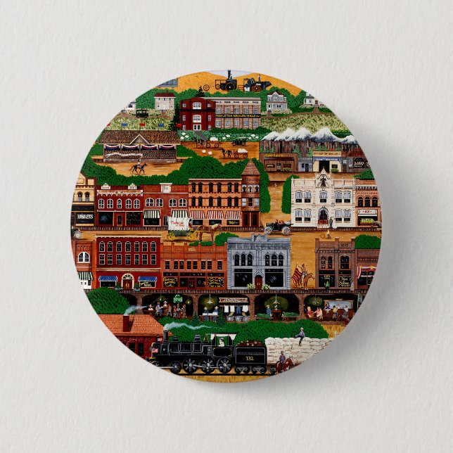 Chapa Redonda De 5 Cm Pendleton ~ El salvaje oeste (Anverso)