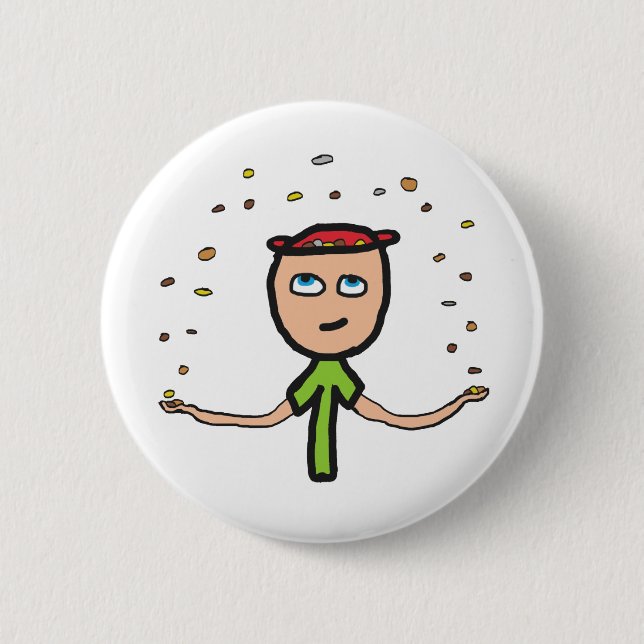 Chapa Redonda De 5 Cm Pennies del cielo (Anverso)