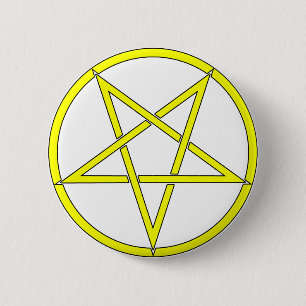 Chapa Redonda De 5 Cm Pentagram cinco de la estrella 5 cómicos clásicos