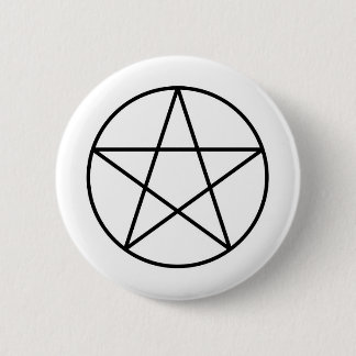 Chapa Redonda De 5 Cm Pentagrama dentro del círculo