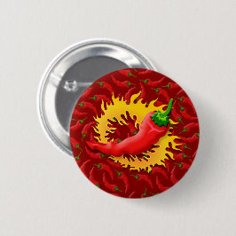 Chapa Redonda De 5 Cm Pepper with flame