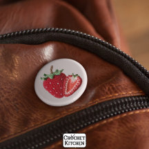 Pequeña Moda Mínima De Granito Rosa Crochet Fresa