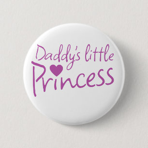 Chapa Redonda De 5 Cm Pequeña princesa Daddys