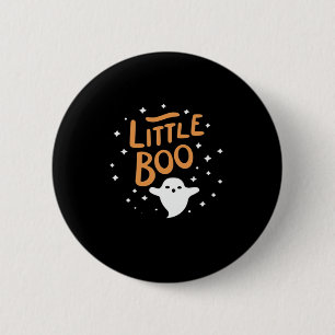Chapa Redonda De 5 Cm Pequeño Boo, Feliz Halloween Vintage Classic
