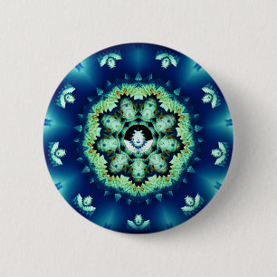 Chapa Redonda De 5 Cm Pequeño hombre azul