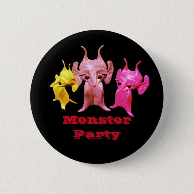 Chapa Redonda De 5 Cm Pequeños martianos, personalizados para los niños. (Anverso)