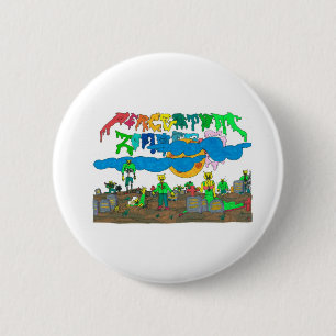 Chapa Redonda De 5 Cm Percentum_Zombies