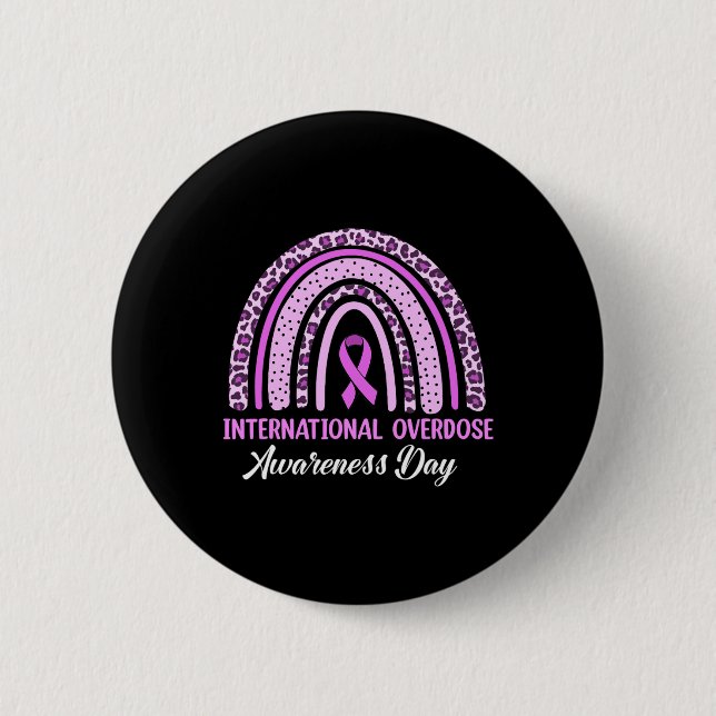 Chapa Redonda De 5 Cm Pérdida del Día Internacional de Concienciación so (Anverso)