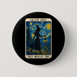 Chapa Redonda De 5 Cm Perdieron Un Tarot Van Gogh Salem 1692 Hallowee